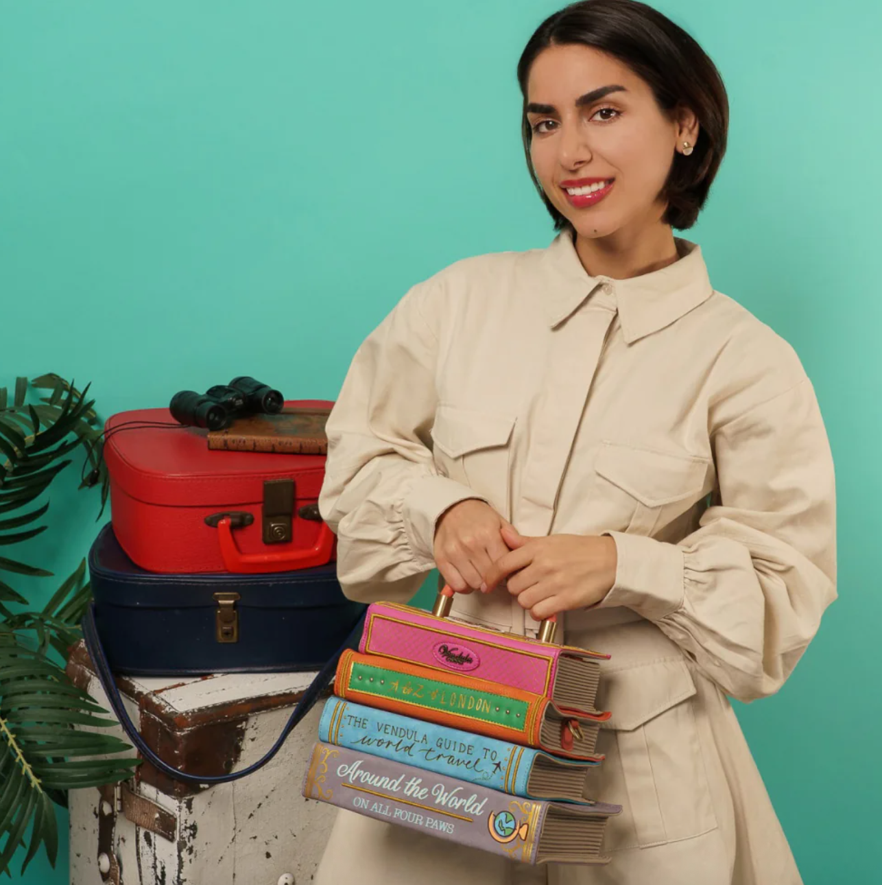 Vendula Voyage ~ Travel Book Stack Bag