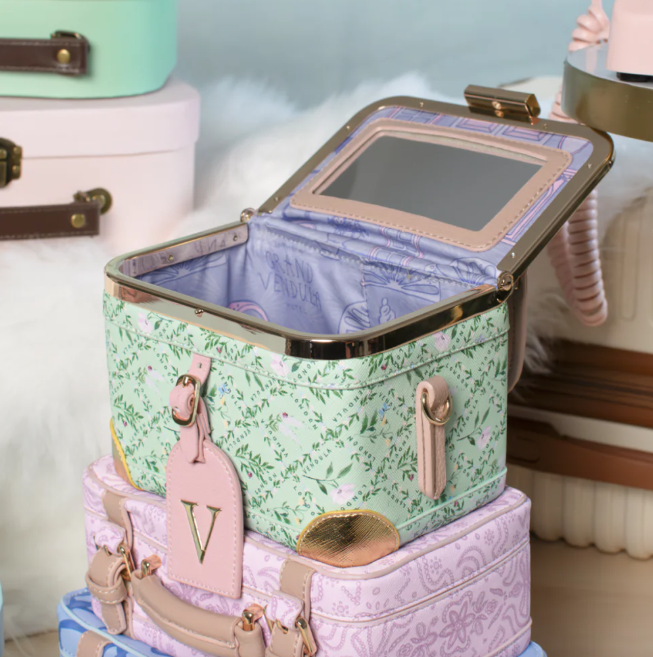 The Grand Vendula Hotel ~ Suitcase Stack Bag