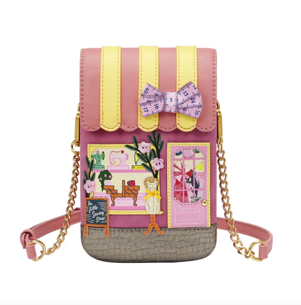Sewing Shop (Raspberry) ~ Phone Pouch