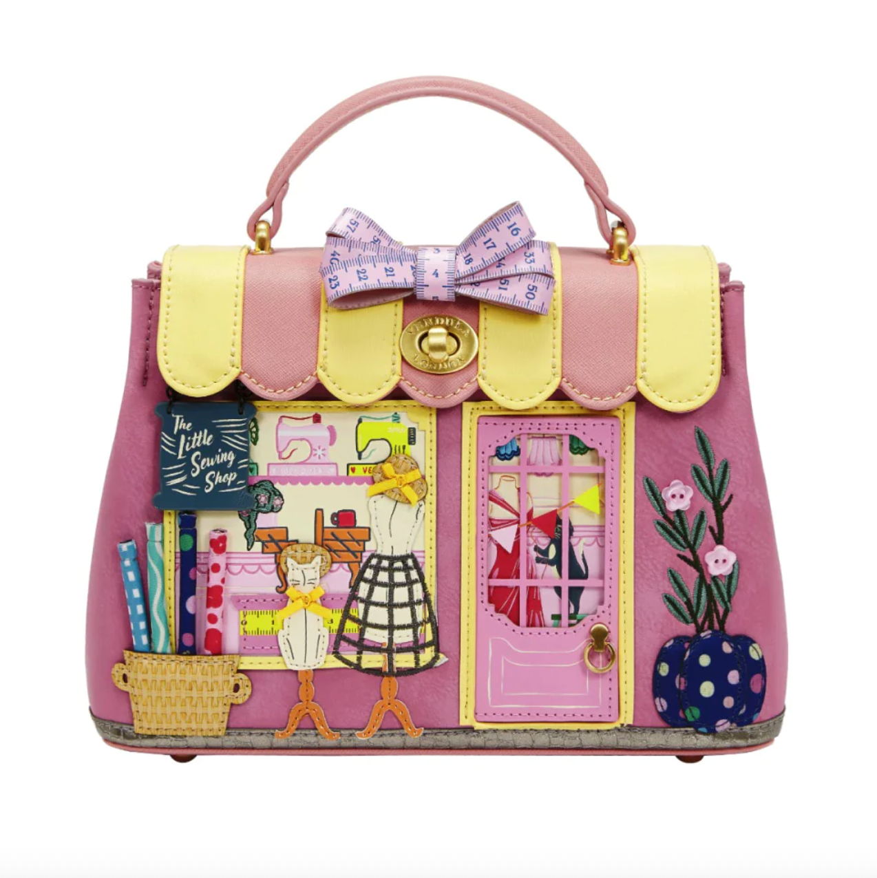 Sewing Shop (Raspberry) ~ Mini Grace Bag