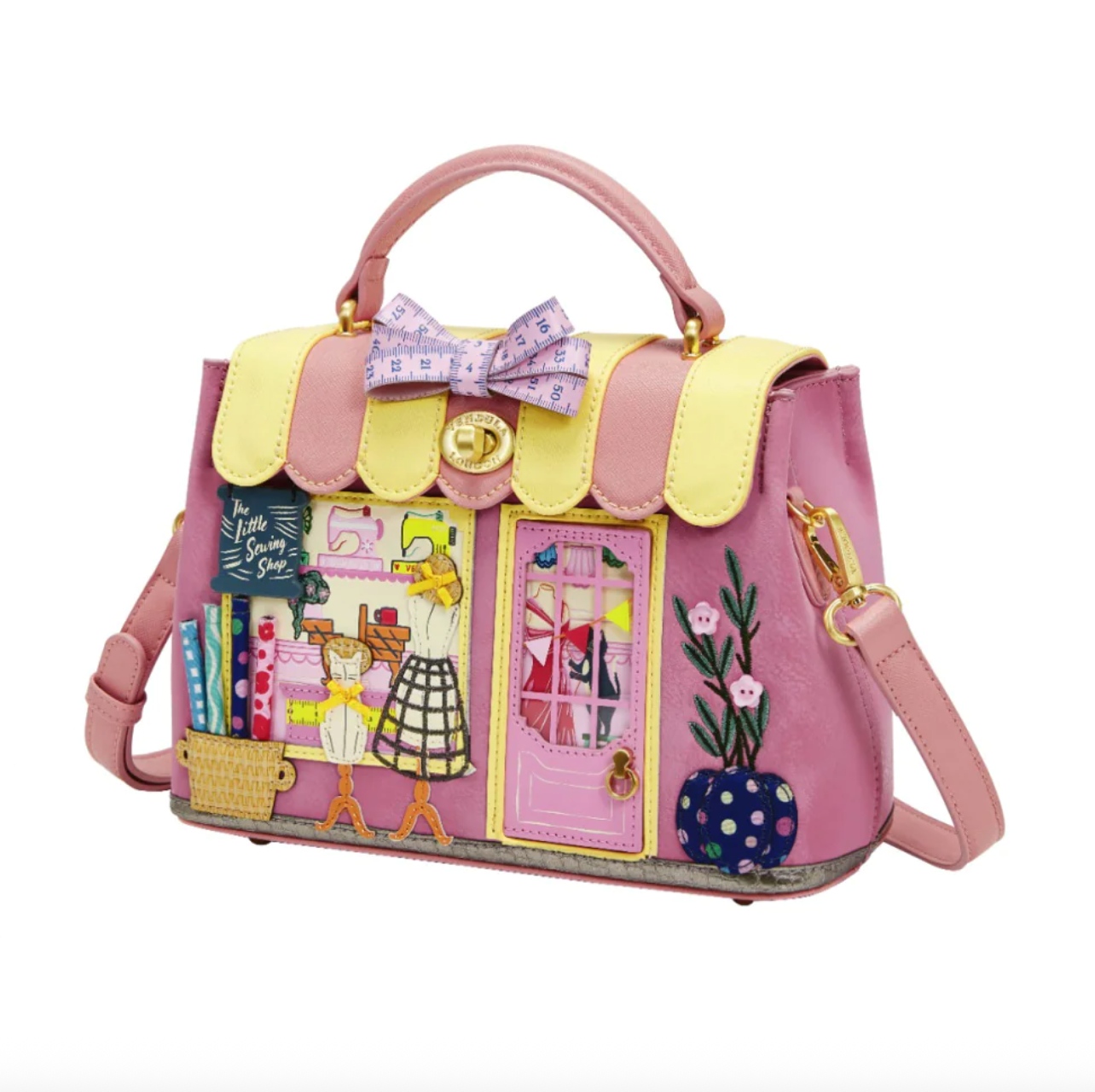 Sewing Shop (Raspberry) ~ Mini Grace Bag