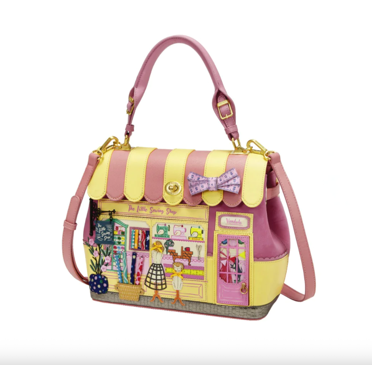 Sewing Shop (Raspberry) ~ Grace Bag