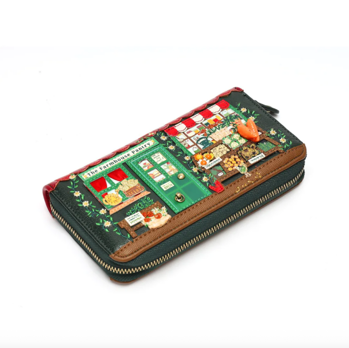 Farmhouse Pantry ~ Large Ziparound Wallet