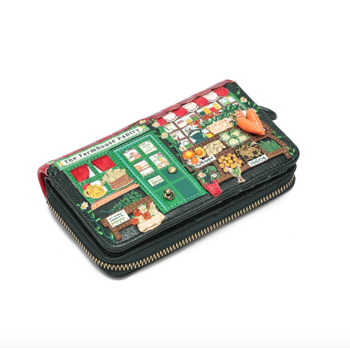 Farmhouse Pantry ~ Medium Ziparound Wallet