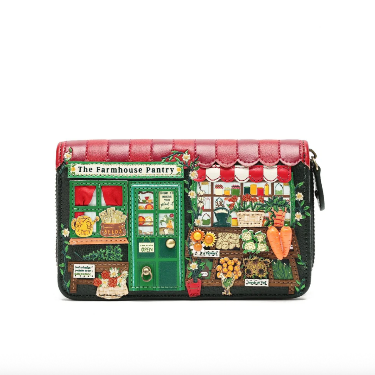 Farmhouse Pantry ~ Medium Ziparound Wallet