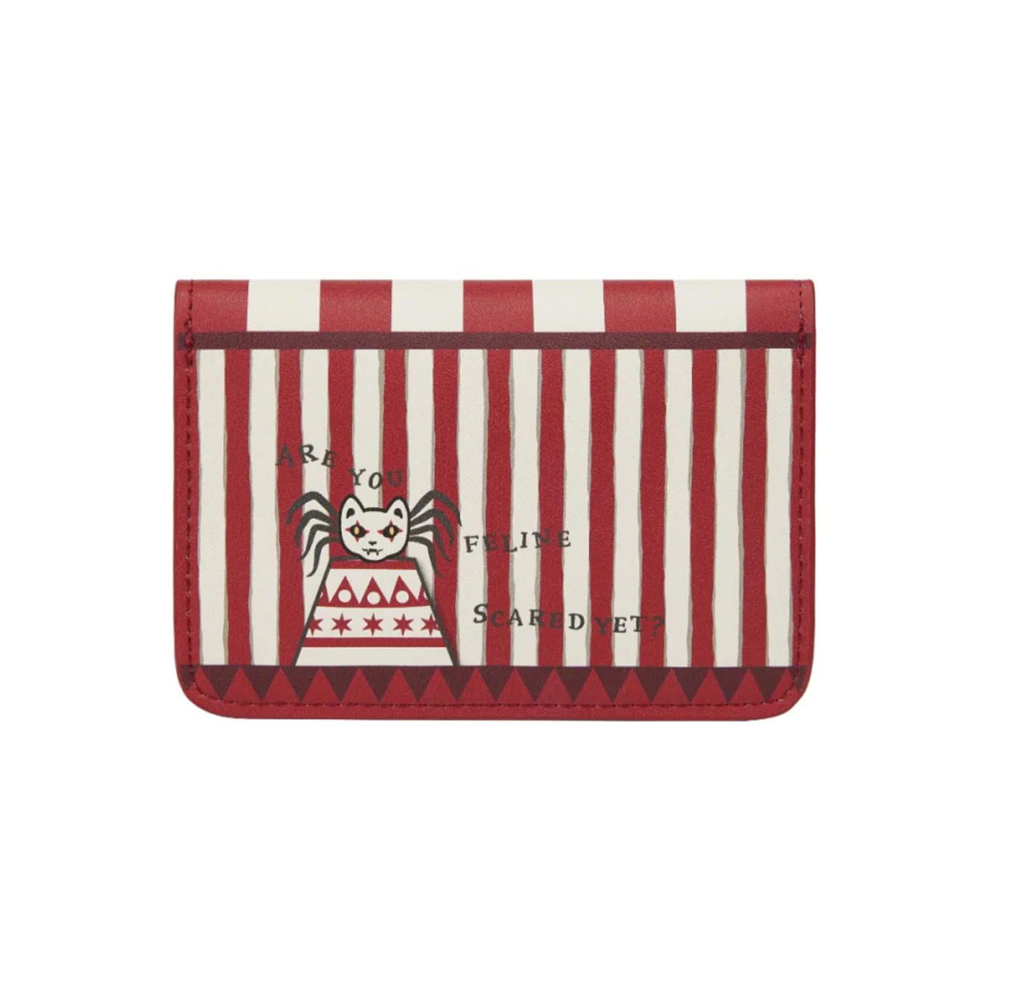 Skelecat's Travelling Ghost Circus ~ Accordian Card Wallet