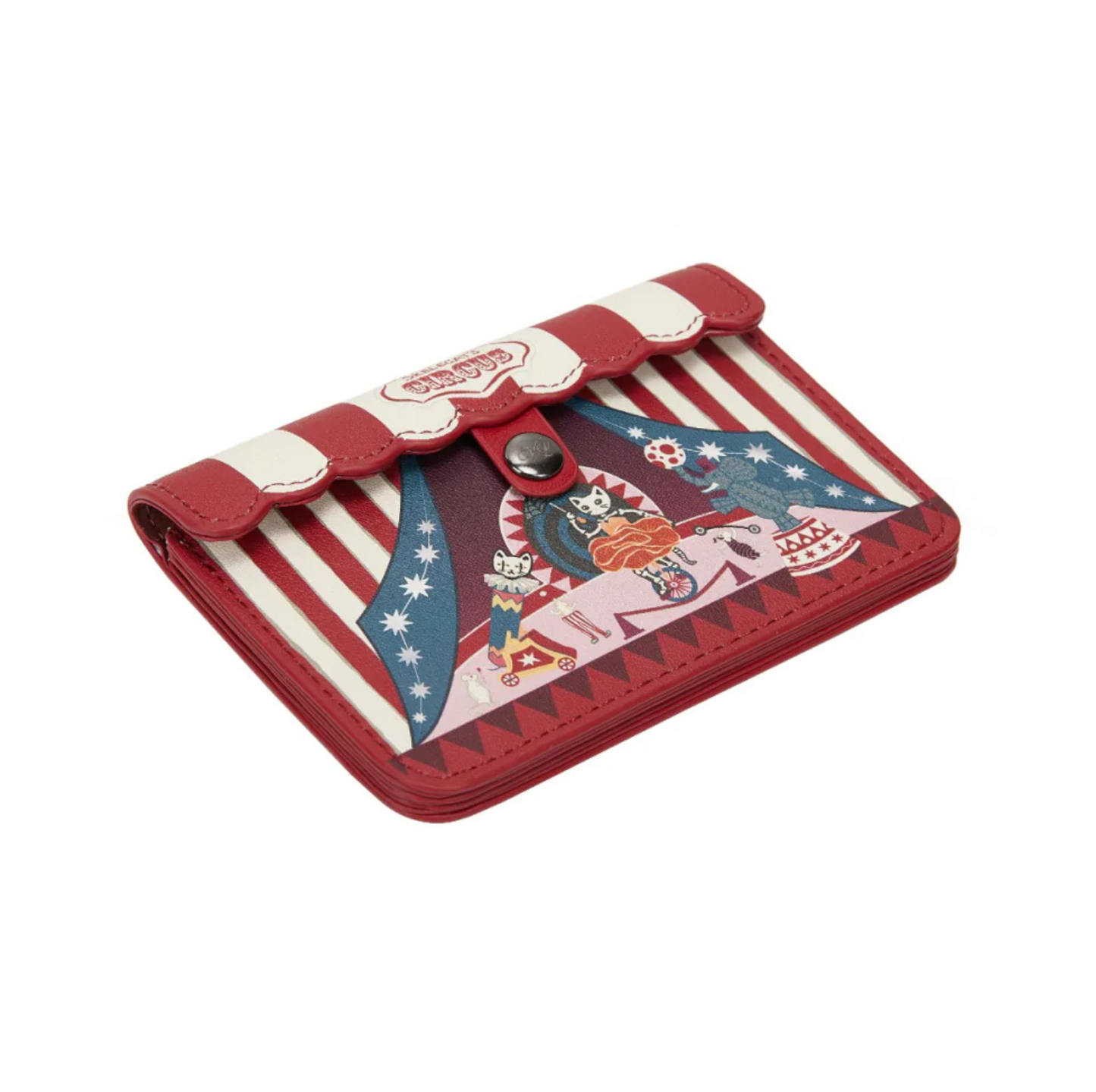 Skelecat's Travelling Ghost Circus ~ Accordian Card Wallet