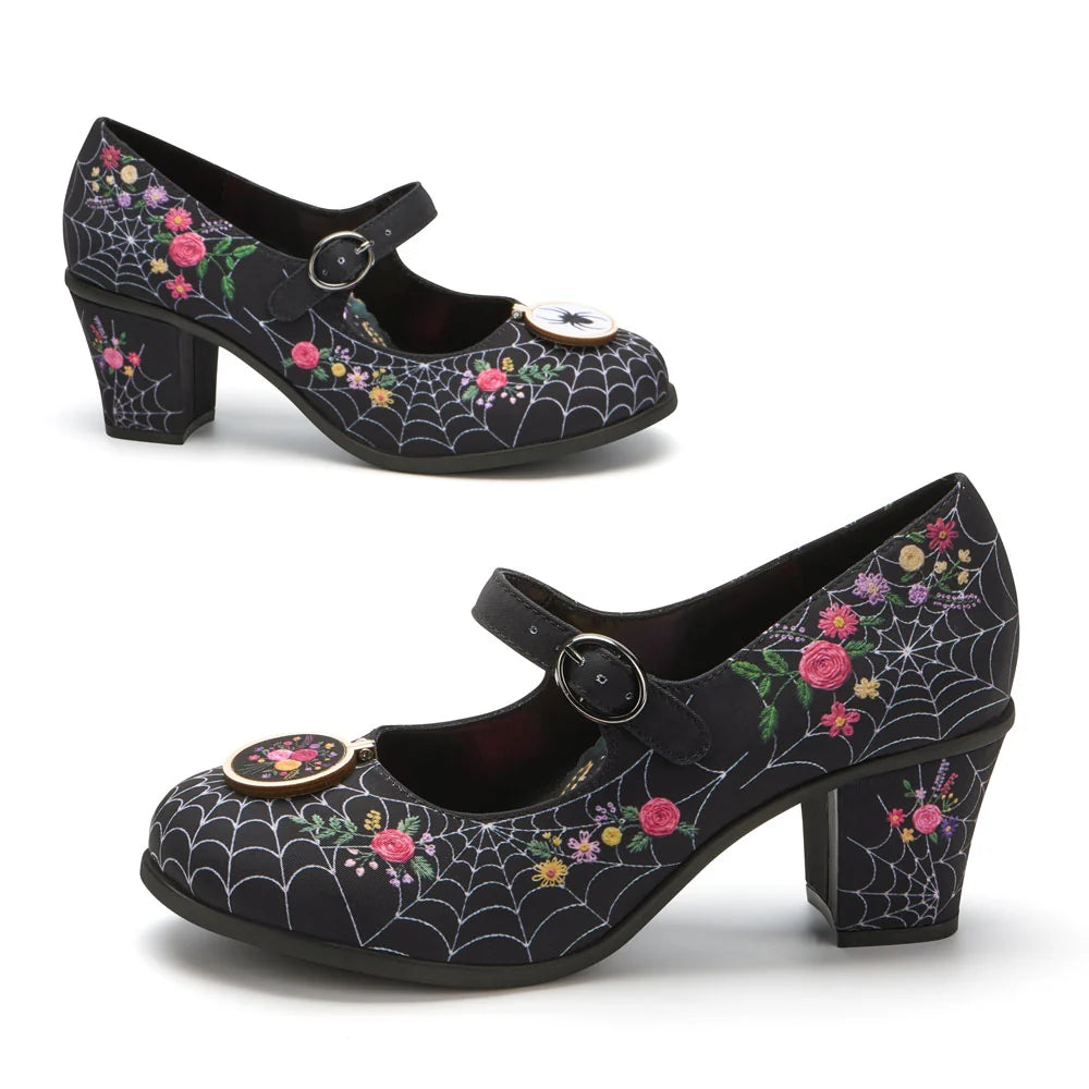 Widows Bloom ~ Mid Heels
