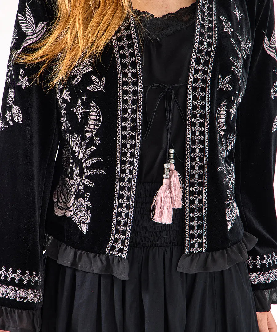 Mystic Dreams Boutique Embroidere Jacket