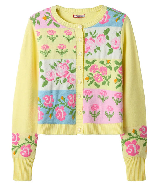 Felicity Patchwork Floral Cardigan