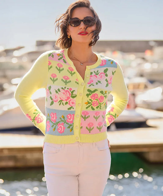 Felicity Patchwork Floral Cardigan