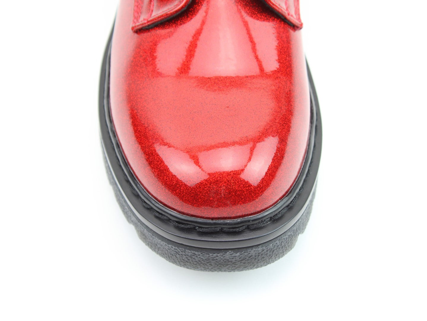 Justina2 Glitter ~ Red (Black Sole)
