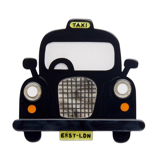Black Cab Brooch - Rockamilly - Jewellery - Vintage