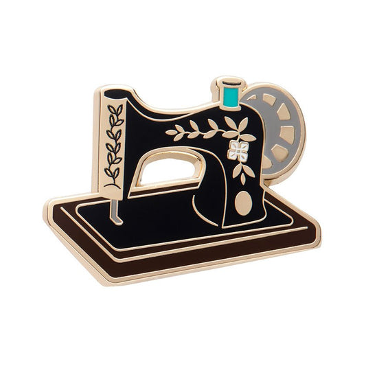 By a Thread Enamel Pin - Rockamilly - Jewellery - Vintage