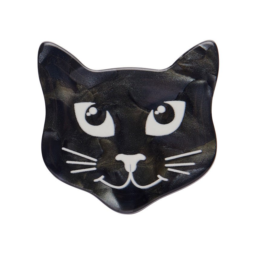 Cat Head Mini Brooch - Rockamilly - Jewellery - Vintage