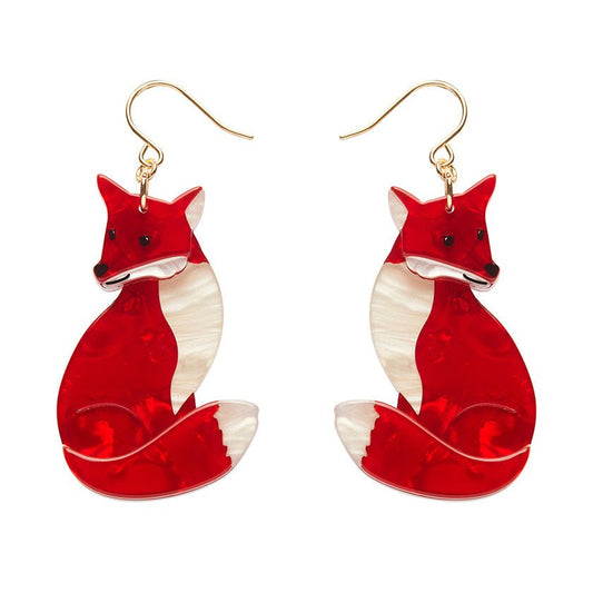 Charming Fox Drop Earrings - Rockamilly - Jewellery - Vintage