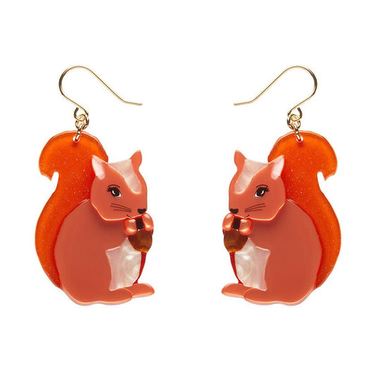 Cheeky Squirrel Drop Earrings - Rockamilly - Jewellery - Vintage