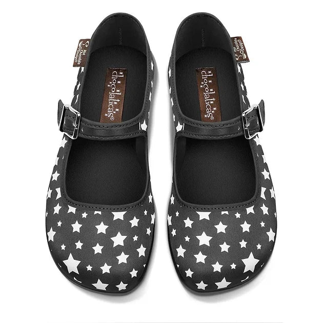 Chocolaticas® Constellation Mary Jane Flats - Rockamilly - Shoes - Vintage