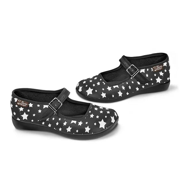 Chocolaticas® Constellation Mary Jane Flats - Rockamilly - Shoes - Vintage