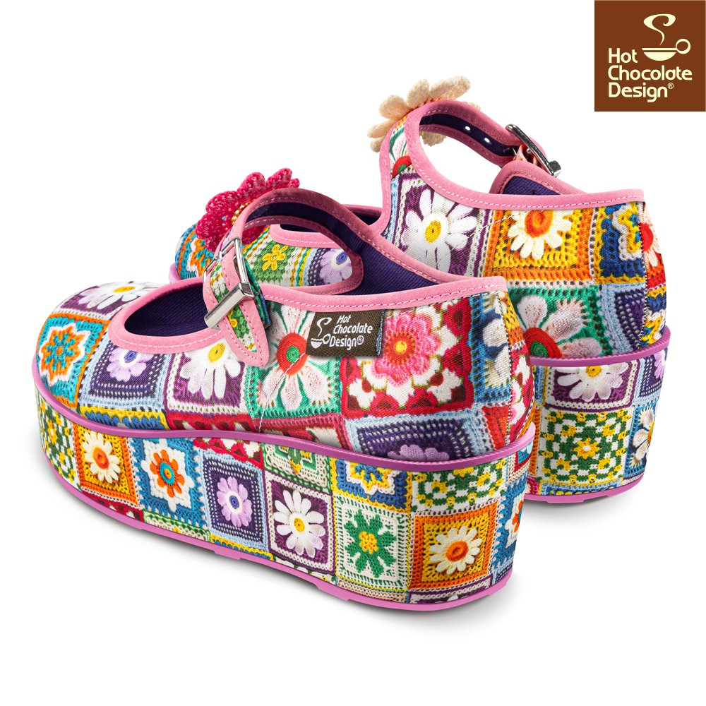 Chocolaticas® Crochet Mary Jane Platform - Rockamilly-Shoes-Vintage