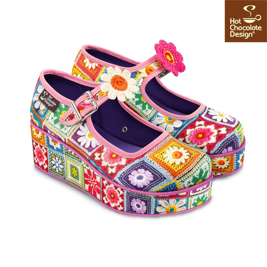 Chocolaticas® Crochet Mary Jane Platform - Rockamilly-Shoes-Vintage