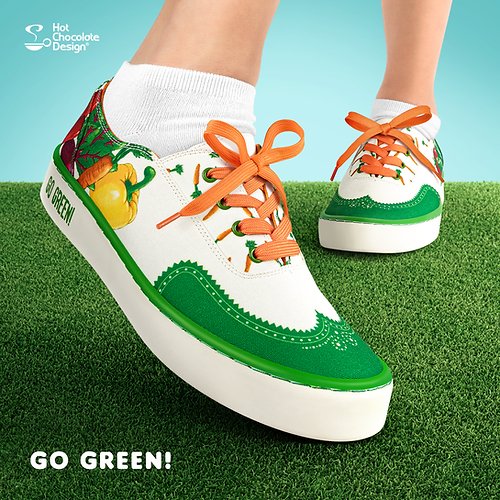 Chocolaticas® Go Green Sneakers - Rockamilly-Shoes-Vintage