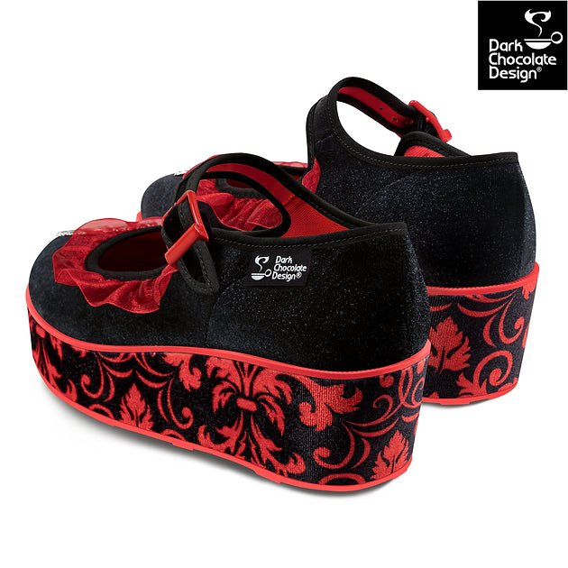 Chocolaticas® Memento Mori Mary Jane Platform - Rockamilly - Shoes - Vintage