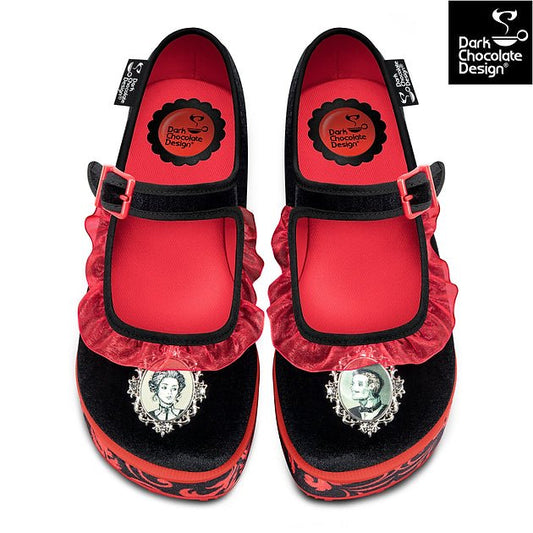 Chocolaticas® Memento Mori Mary Jane Platform - Rockamilly - Shoes - Vintage