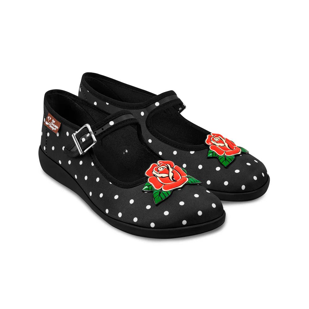 Vintage Rockabilly Shoes Flats Chocolaticas® Rockabilly Mary