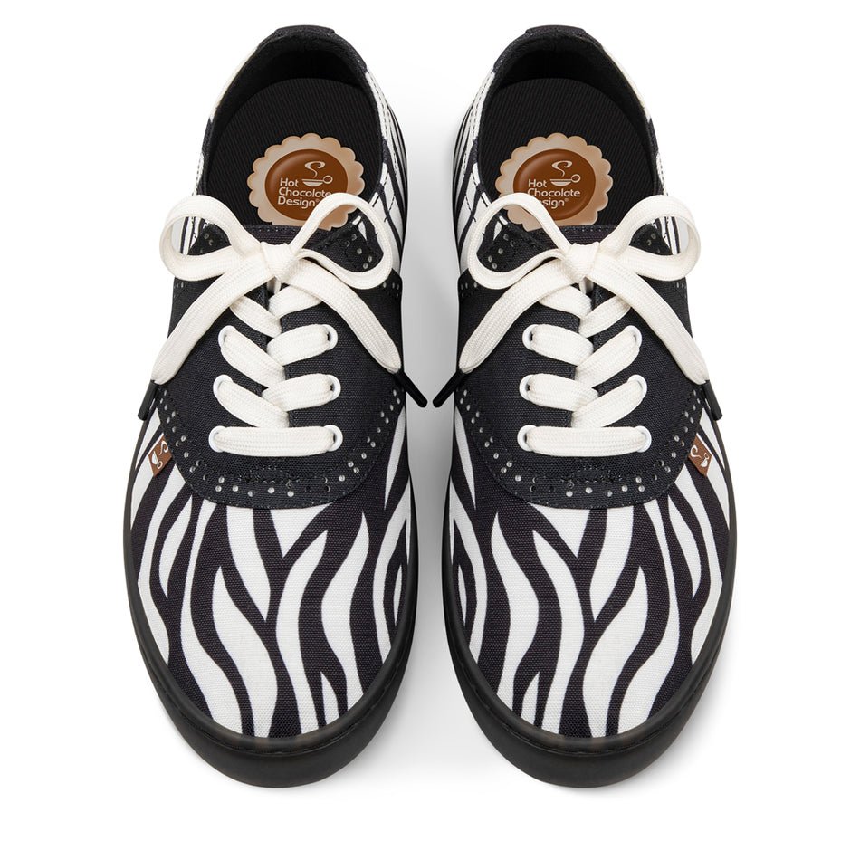 Chocolaticas® Saddle Zebra Sneakers - Rockamilly - Shoes - Vintage