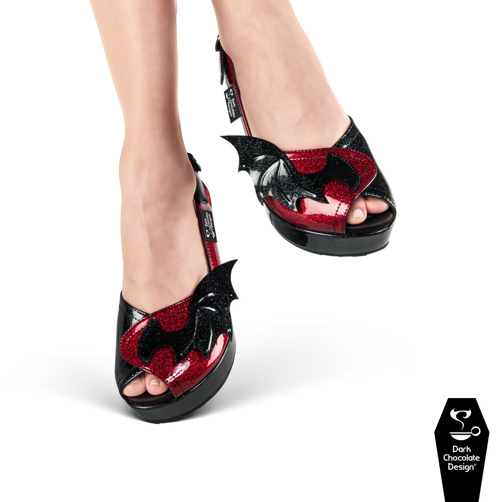 Chocolaticas® Scarlet Sandals - Rockamilly-Shoes-Vintage