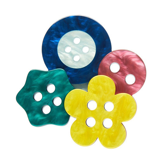 Cute As A Button Brooch - Rockamilly - Jewellery - Vintage