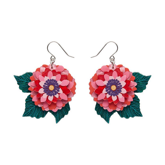 Dazzling Dahlia Drop Earrings - Rockamilly - Jewellery - Vintage