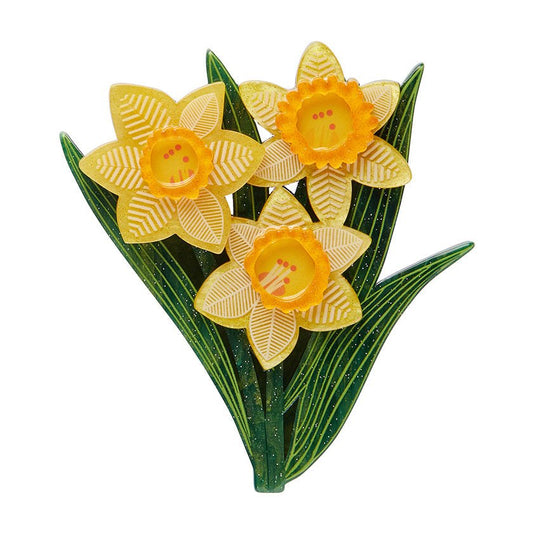Delightful Daffodils Brooch - Rockamilly - Jewellery - Vintage