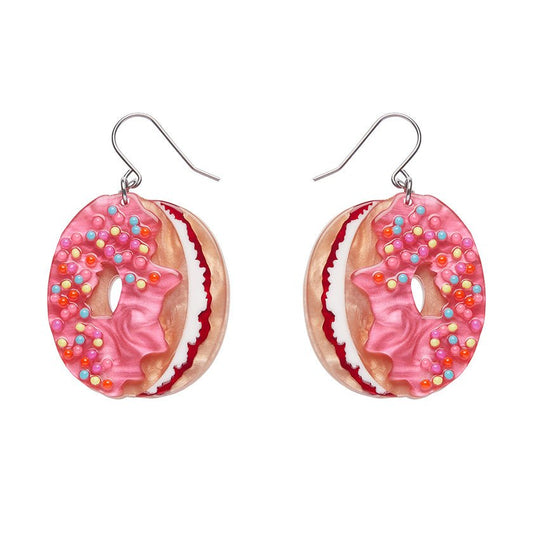 Donut Cake Drop Earrings - Rockamilly - Jewellery - Vintage