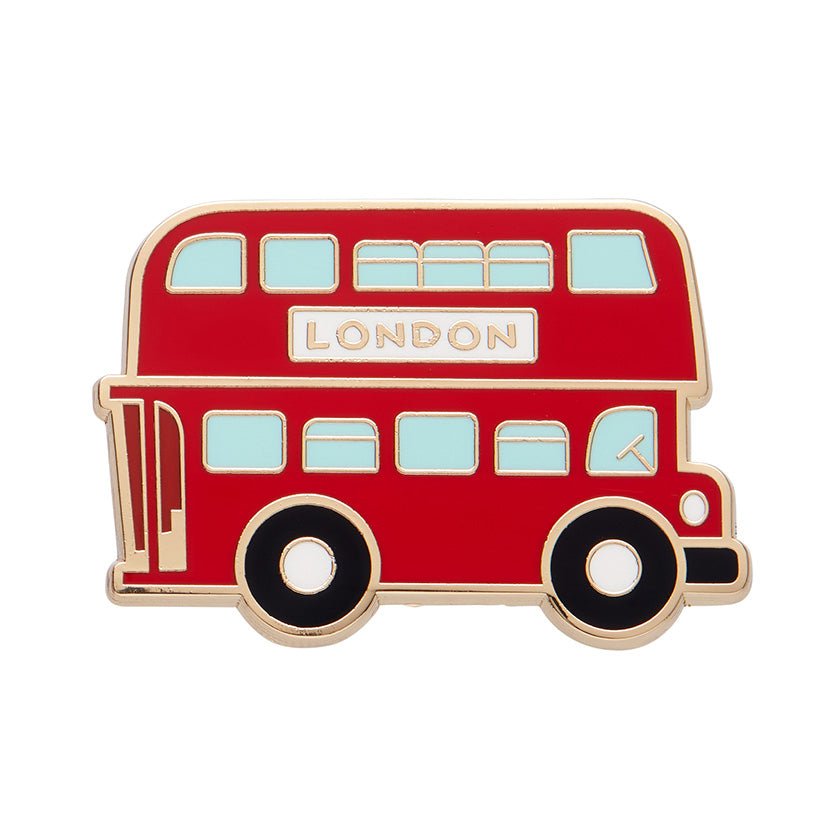 Double Decker Enamel Pin - Rockamilly - Jewellery - Vintage