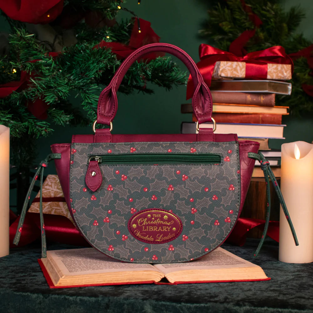 Vendula Christmas Library ~ Winged Top Handle Bag