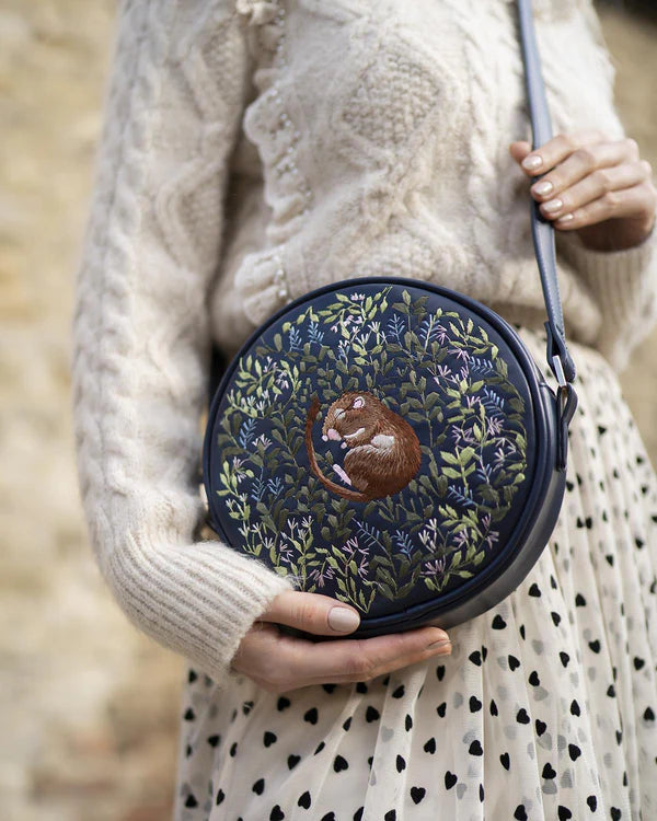 Chloe Giordani ~ Dormouse Embroidered Circle Bag