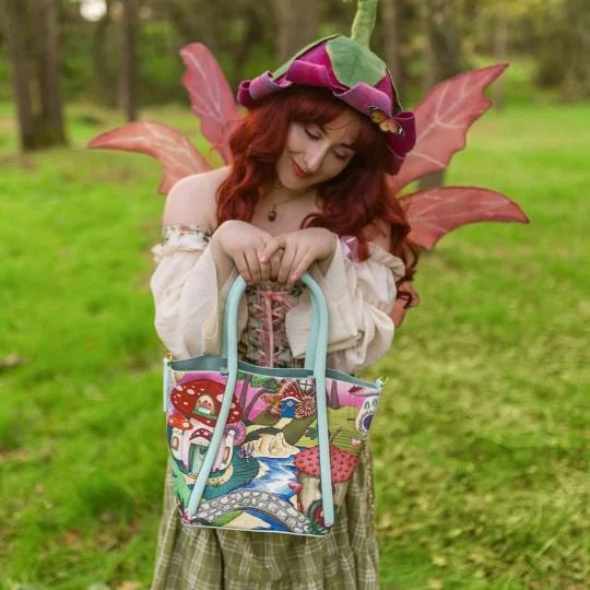 Fairy Village Blaire Tote - Rockamilly-Bags & Purses-Vintage