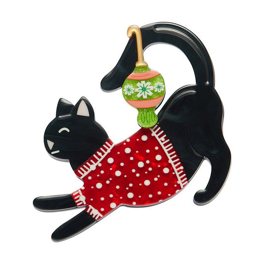Feline Festive Brooch - Rockamilly - Jewellery - Vintage
