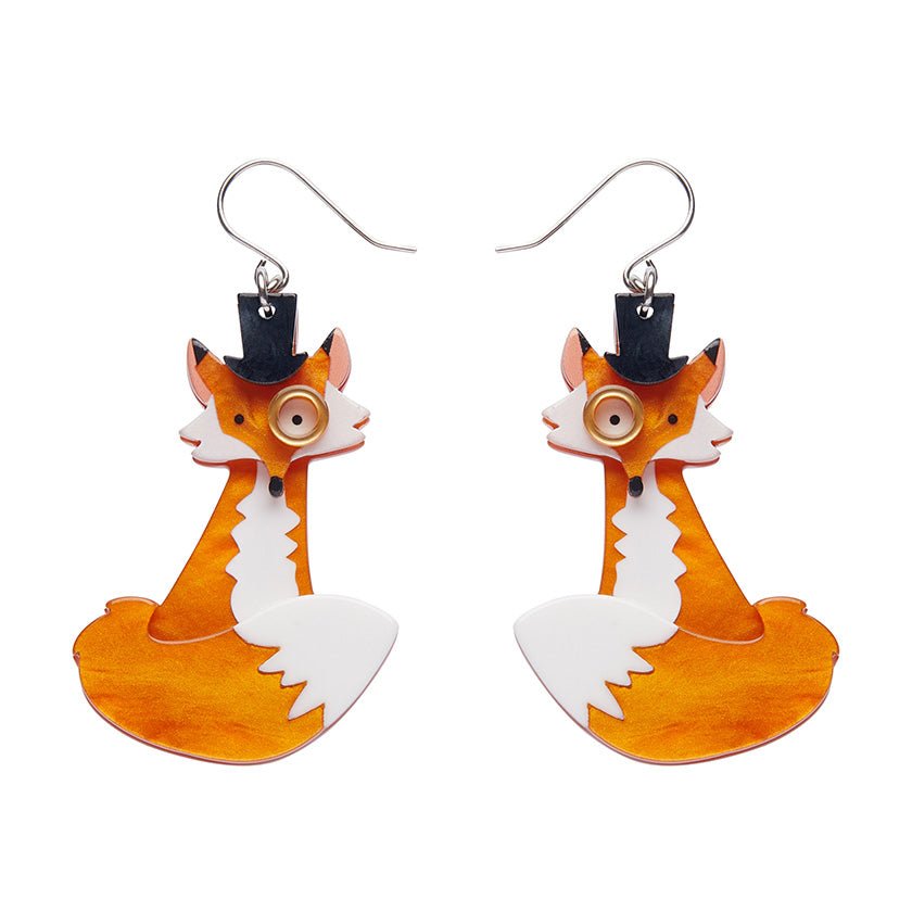 Felix the Fox Drop Earrings - Rockamilly - Jewellery - Vintage