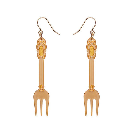 Fork Please Drop Earrings - Gold - Rockamilly - Jewellery - Vintage