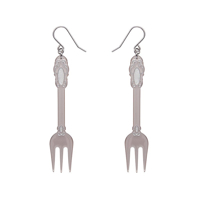 Fork Please Drop Earrings - Silver - Rockamilly - Jewellery - Vintage