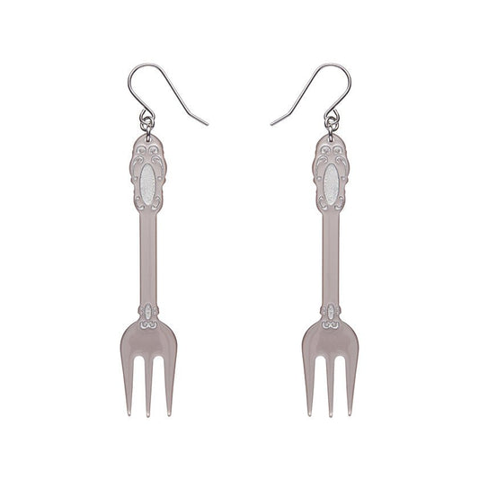 Fork Please Drop Earrings - Silver - Rockamilly - Jewellery - Vintage