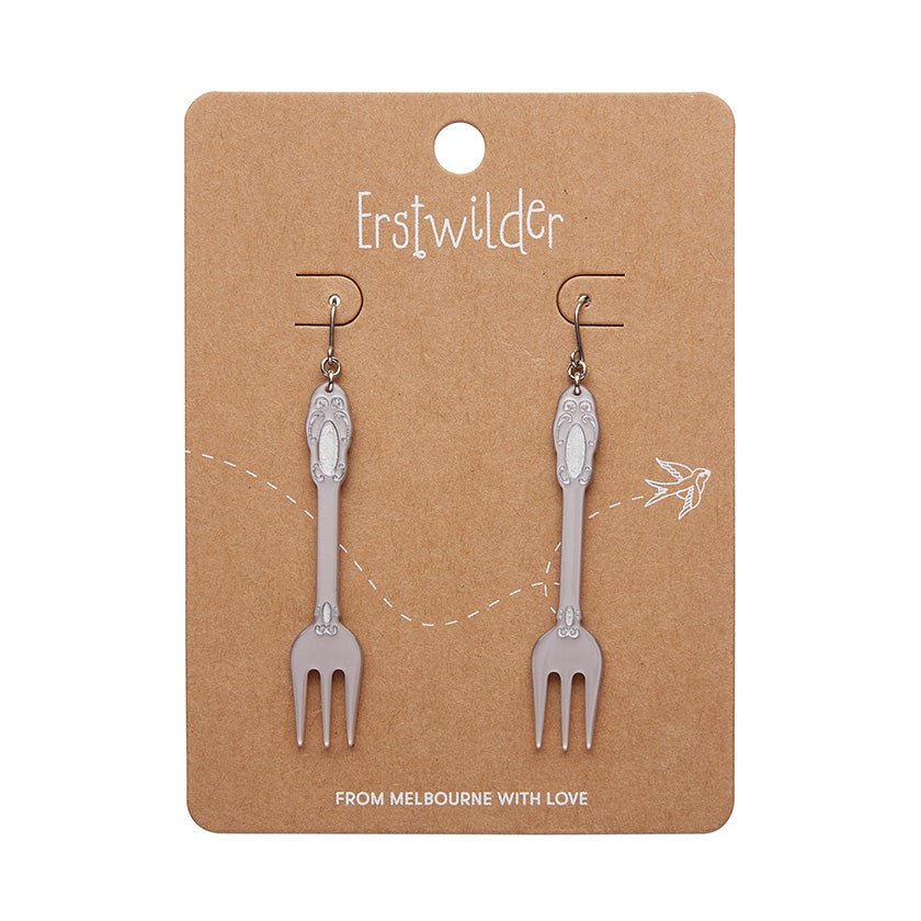 Fork Please Drop Earrings - Silver - Rockamilly - Jewellery - Vintage