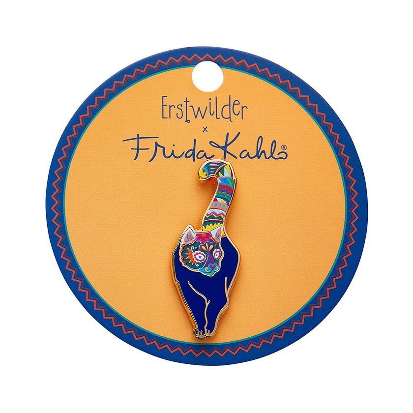 Frida's Cat Enamel Pin - Rockamilly-Jewellery-Vintage