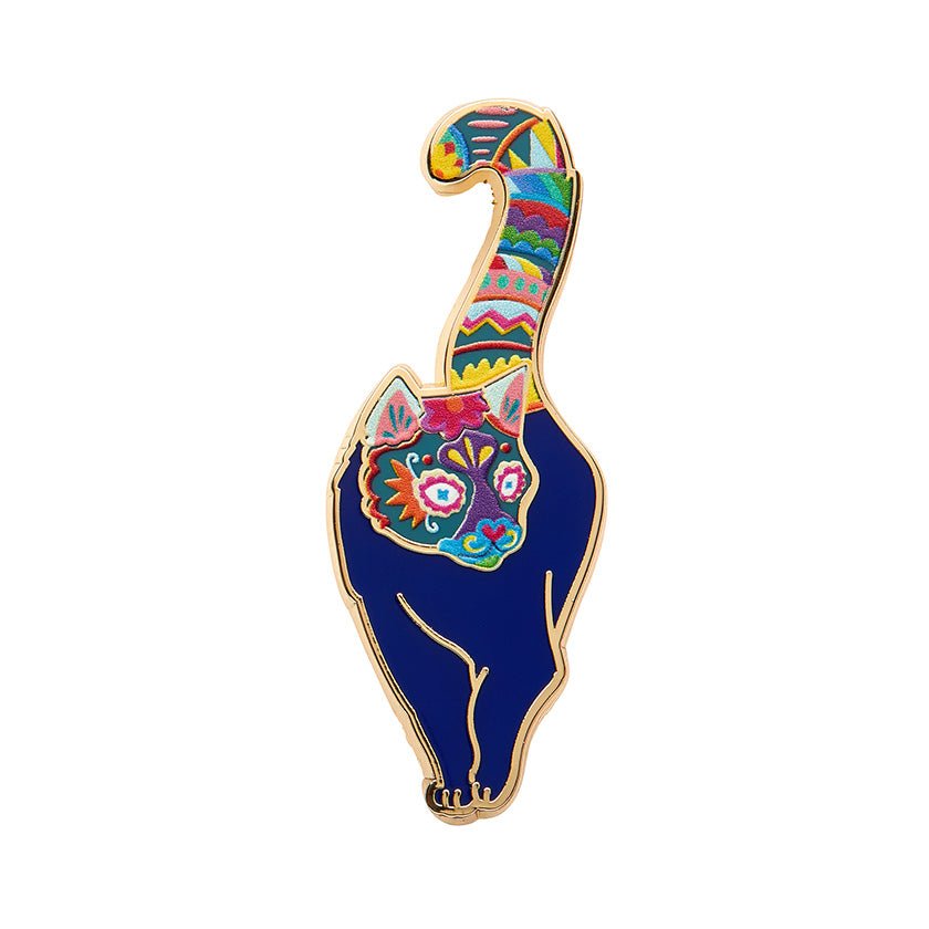 Frida's Cat Enamel Pin - Rockamilly-Jewellery-Vintage