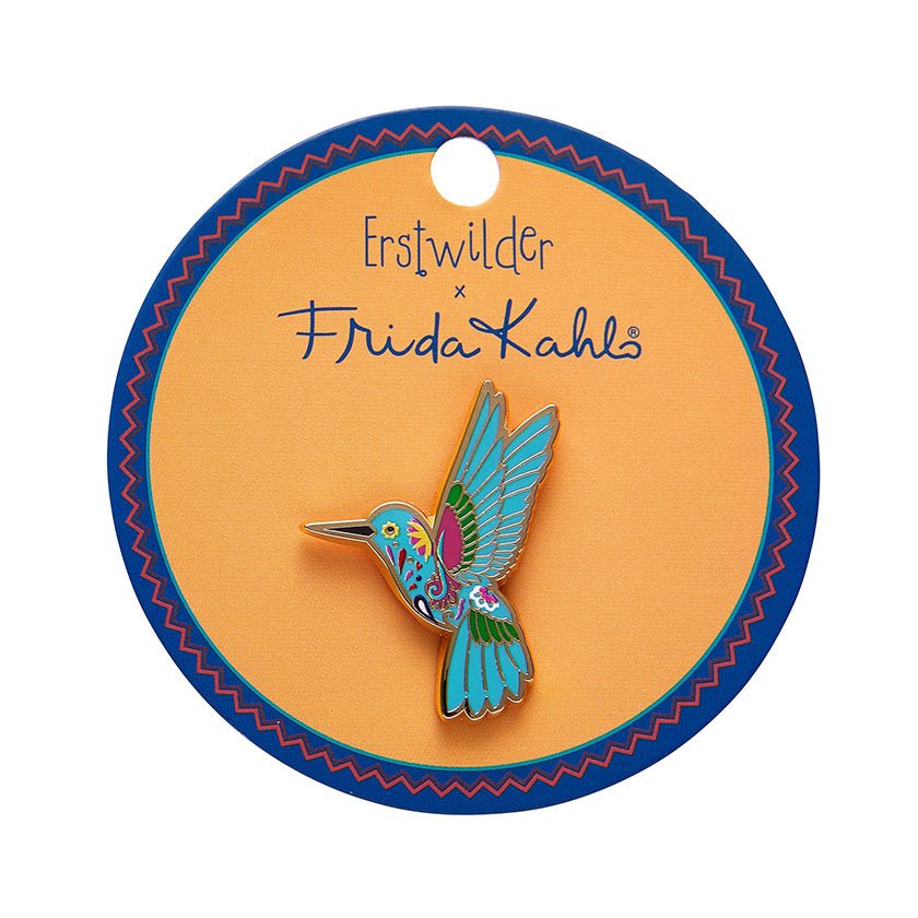 Frida's Hummingbird Enamel Pin - Rockamilly-Jewellery-Vintage