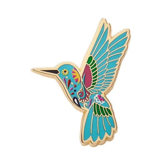 Frida's Hummingbird Enamel Pin - Rockamilly-Jewellery-Vintage