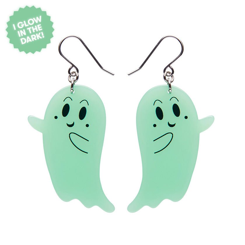 Ghost Drop Earrings - Glow in the Dark - Rockamilly - Jewellery - Vintage